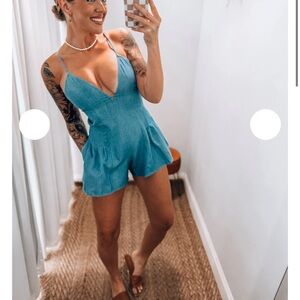 New denim Romper
